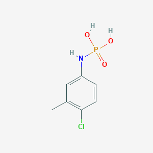 molecular formula C7H9ClNO3P B14302478 N-(4-Chloro-3-methylphenyl)phosphoramidic acid CAS No. 112261-12-8