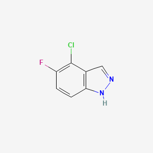 molecular formula C7H4ClFN2 B1430250 4-Chloro-5-fluoro-1H-indazole CAS No. 1420068-88-7