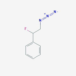 molecular formula C8H8FN3 B14302504 (2-Azido-1-fluoroethyl)benzene CAS No. 115046-20-3