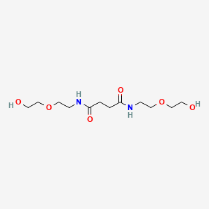 molecular formula C12H24N2O6 B14302506 N~1~,N~4~-Bis[2-(2-hydroxyethoxy)ethyl]butanediamide CAS No. 120603-82-9