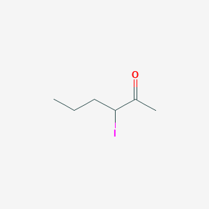 molecular formula C6H11IO B14302536 3-Iodo-2-hexanone CAS No. 116016-09-2