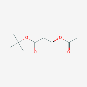 molecular formula C10H18O4 B14302589 tert-butyl (3R)-3-acetyloxybutanoate CAS No. 120444-06-6
