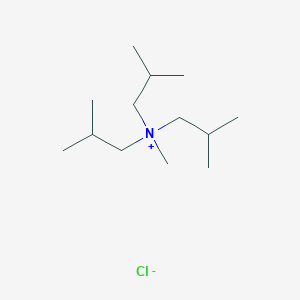 molecular formula C13H30ClN B14302595 N,2-Dimethyl-N,N-bis(2-methylpropyl)propan-1-aminium chloride CAS No. 123617-55-0