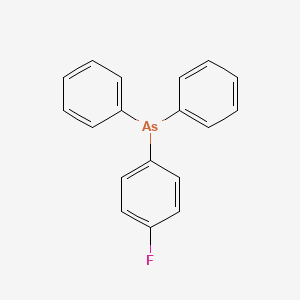 molecular formula C18H14AsF B14302659 (4-Fluorophenyl)(diphenyl)arsane CAS No. 113106-96-0