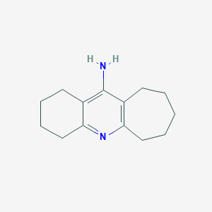 molecular formula C14H20N2 B14302676 2,3,4,6,7,8,9,10-Octahydro-1H-cyclohepta[b]quinolin-11-amine CAS No. 113852-25-8