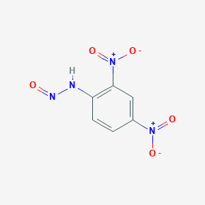 molecular formula C6H4N4O5 B14302679 N-(2,4-Dinitrophenyl)nitrous amide CAS No. 116975-16-7
