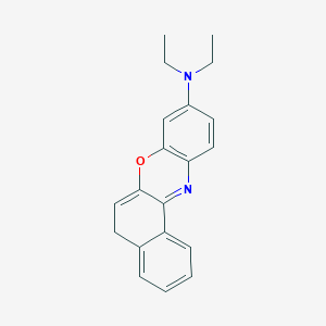 molecular formula C20H20N2O B14302694 N,N-Diethyl-5H-benzo[a]phenoxazin-9-amine CAS No. 116387-68-9
