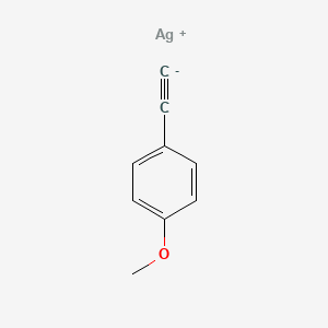 molecular formula C9H7AgO B14302720 silver;1-ethynyl-4-methoxybenzene CAS No. 114912-82-2