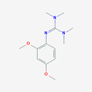 molecular formula C13H21N3O2 B14302748 N''-(2,4-Dimethoxyphenyl)-N,N,N',N'-tetramethylguanidine CAS No. 112233-89-3