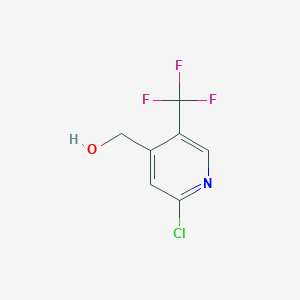 molecular formula C7H5ClF3NO B1430276 2-Chloro-5-(trifluoromethyl)-4-pyridinemethanol CAS No. 1227585-35-4