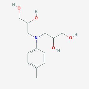 molecular formula C13H21NO4 B14302767 3,3'-[(4-Methylphenyl)azanediyl]di(propane-1,2-diol) CAS No. 114607-52-2