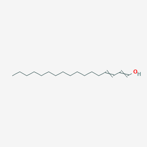 molecular formula C17H32O B14302769 Heptadeca-1,3-dien-1-OL CAS No. 125920-11-8