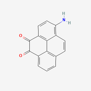 molecular formula C16H9NO2 B14302786 1-Aminopyrene-4,5-dione CAS No. 115084-28-1