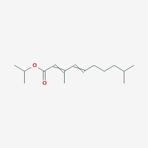 molecular formula C15H26O2 B14302804 Propan-2-yl 3,9-dimethyldeca-2,4-dienoate CAS No. 116161-58-1