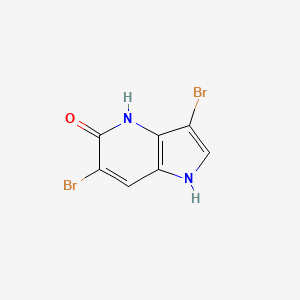 molecular formula C7H4Br2N2O B1430284 3,6-Dibromo-5-hydroxy-4-azaindole CAS No. 1260382-84-0