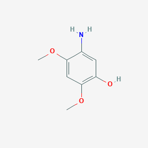 molecular formula C8H11NO3 B14302853 5-Amino-2,4-dimethoxyphenol CAS No. 114109-54-5