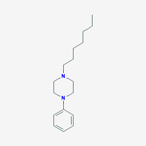 molecular formula C17H28N2 B14302909 Piperazine, 1-heptyl-4-phenyl- CAS No. 112898-90-5