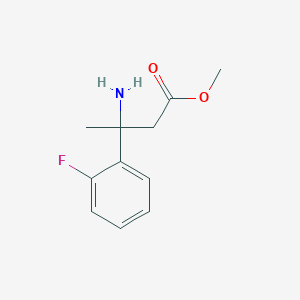 Methyl 3-amino-3-(2-fluorophenyl)butanoate