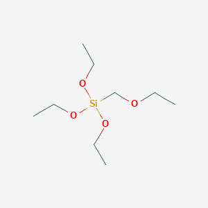 molecular formula C9H22O4Si B14302948 Triethoxy(ethoxymethyl)silane CAS No. 117952-49-5