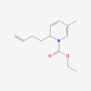 molecular formula C13H19NO2 B14302968 Ethyl 2-(but-3-en-1-yl)-5-methylpyridine-1(2H)-carboxylate CAS No. 120210-36-8