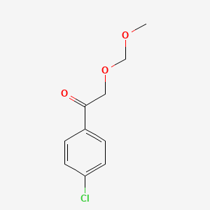 molecular formula C10H11ClO3 B14302982 Ethanone, 1-(4-chlorophenyl)-2-(methoxymethoxy)- CAS No. 123365-20-8
