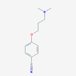molecular formula C12H16N2O B143030 4-[3-(Dimethylamino)propoxy]benzonitrile CAS No. 146440-15-5