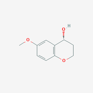 (4R)-6-methoxy-3,4-dihydro-2H-1-benzopyran-4-ol