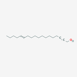 molecular formula C18H32O B14303022 Octadec-13-EN-2-YN-1-OL CAS No. 123551-46-2