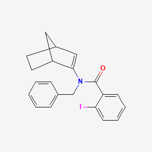 molecular formula C21H20INO B14303077 N-Benzyl-N-(bicyclo[2.2.1]hept-2-en-2-yl)-2-iodobenzamide CAS No. 119952-04-4