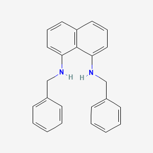 molecular formula C24H22N2 B14303085 N~1~,N~8~-Dibenzylnaphthalene-1,8-diamine CAS No. 113515-64-3