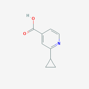 molecular formula C9H9NO2 B1430313 2-Cyclopropylisonicotinic acid CAS No. 1216171-07-1