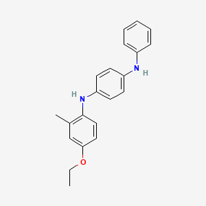 molecular formula C21H22N2O B14303155 N~1~-(4-Ethoxy-2-methylphenyl)-N~4~-phenylbenzene-1,4-diamine CAS No. 114068-53-0