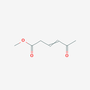 molecular formula C7H10O3 B14303159 Methyl 5-oxohex-3-enoate CAS No. 118355-42-3