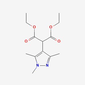 molecular formula C13H20N2O4 B14303213 Diethyl (1,3,5-trimethyl-1H-pyrazol-4-yl)propanedioate CAS No. 113619-02-6