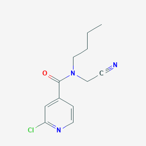 molecular formula C12H14ClN3O B14303217 N-Butyl-2-chloro-N-(cyanomethyl)pyridine-4-carboxamide CAS No. 113969-54-3