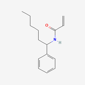 molecular formula C15H21NO B14303236 N-(1-Phenylhexyl)prop-2-enamide CAS No. 112242-38-3