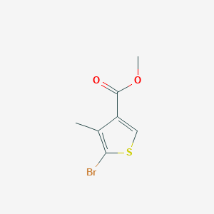 molecular formula C7H7BrO2S B1430329 Methyl 5-bromo-4-methylthiophene-3-carboxylate CAS No. 1519255-52-7