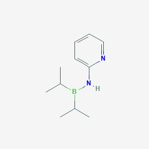molecular formula C11H19BN2 B14303297 N-[Di(propan-2-yl)boranyl]pyridin-2-amine CAS No. 114502-05-5