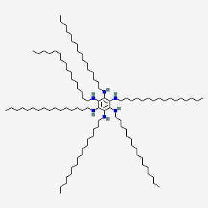 molecular formula C102H204N6 B14303331 N~1~,N~2~,N~3~,N~4~,N~5~,N~6~-Hexahexadecylbenzene-1,2,3,4,5,6-hexamine CAS No. 113419-21-9