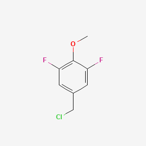 molecular formula C8H7ClF2O B1430344 5-(Chloromethyl)-1,3-difluoro-2-methoxybenzene CAS No. 1507562-26-6