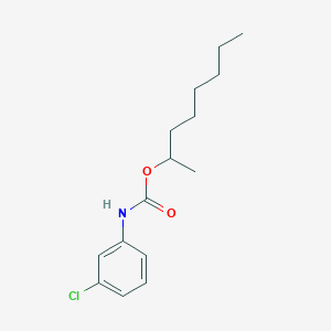 molecular formula C15H22ClNO2 B14303447 Octan-2-yl (3-chlorophenyl)carbamate CAS No. 113593-00-3