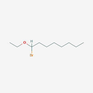 molecular formula C10H21BrO B14303490 1-Bromo-1-ethoxyoctane CAS No. 112570-32-8