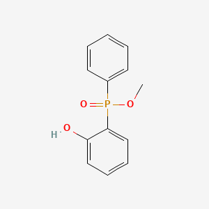 molecular formula C13H13O3P B14303507 Methyl (2-hydroxyphenyl)phenylphosphinate CAS No. 112122-86-8