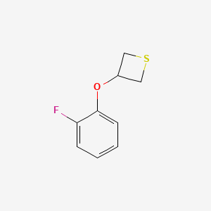 molecular formula C9H9FOS B14303526 3-(2-Fluorophenoxy)thietane CAS No. 114687-71-7