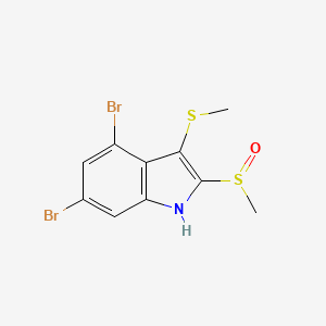 molecular formula C10H9Br2NOS2 B14303527 Itomanindole A CAS No. 119340-95-3