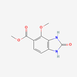 molecular formula C10H10N2O4 B1430355 methyl 4-methoxy-2-oxo-2,3-dihydro-1H-1,3-benzodiazole-5-carboxylate CAS No. 1388030-17-8