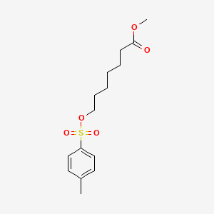 molecular formula C15H22O5S B14303556 Methyl 7-[(4-methylbenzene-1-sulfonyl)oxy]heptanoate CAS No. 112052-43-4