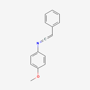 molecular formula C15H13NO B14303567 Benzenamine, 4-methoxy-N-(phenylethenylidene)- CAS No. 113742-55-5