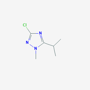molecular formula C6H10ClN3 B1430359 3-chloro-5-isopropyl-1-methyl-1H-1,2,4-triazole CAS No. 1545328-98-0