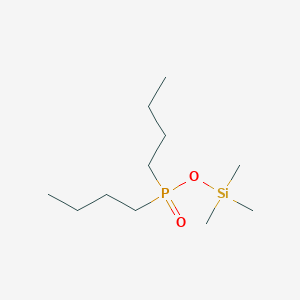 molecular formula C11H27O2PSi B14303633 Trimethylsilyl dibutylphosphinate CAS No. 121934-93-8